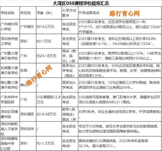 大湾区DSE升学指南：名校录取与择校策略全解析