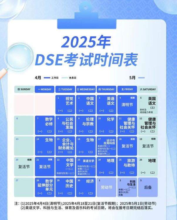 DSE2021年考试时间表出炉:重要日期及备考指南