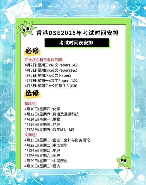 2025年DSE考试时间公布！最新日程及备考攻略全解析
