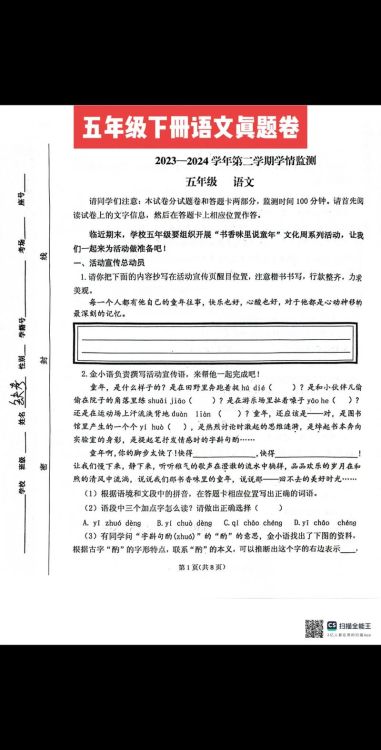 香港小学五年级语文试卷解析：高效备考与真题详解