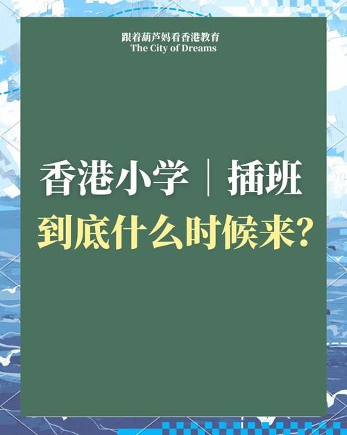香港公立小学插班生面试时间 关键节点与准备指南