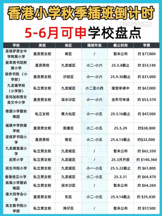 香港小学高年级插班要求详解 申请流程与条件全解析