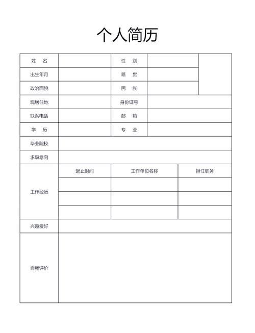 香港插班生简历模板图片下载 最新实用简历格式参考